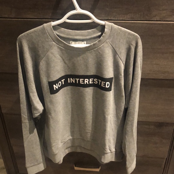 Basic Grey Pull&Bear Crewneck - Picture 3 of 4